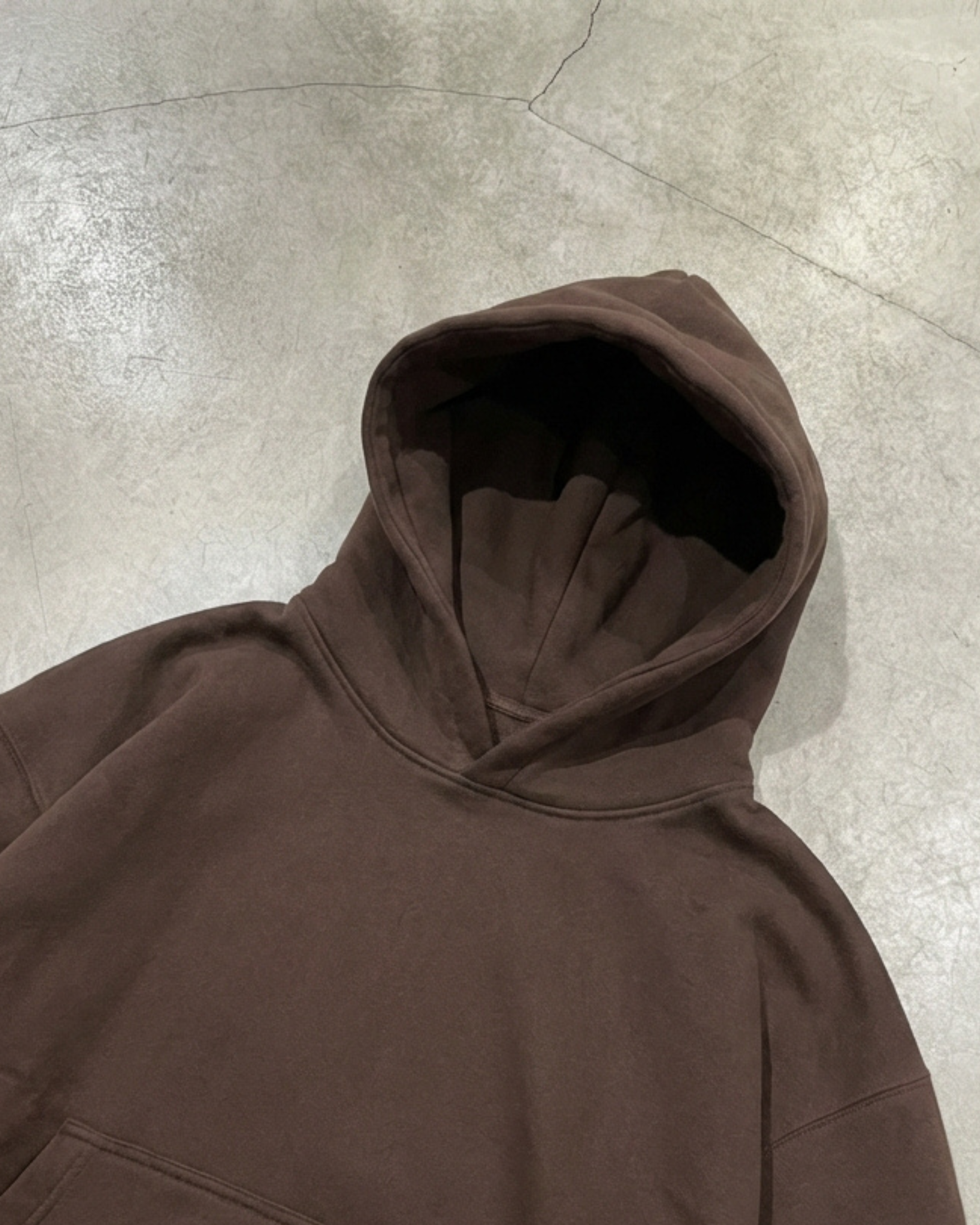 Essential Fleece Hoodie Coffee Brown