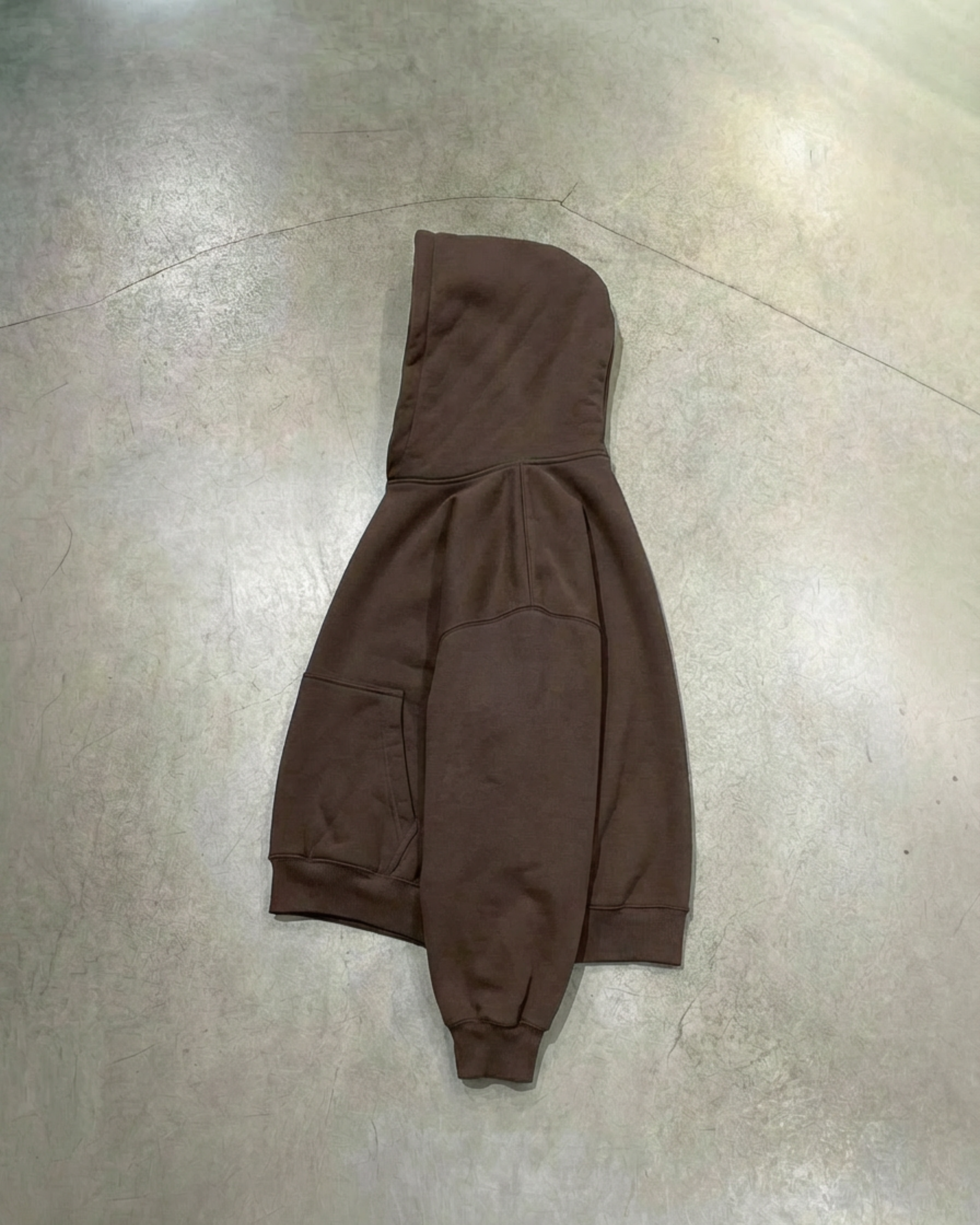 Essential Fleece Hoodie Coffee Brown