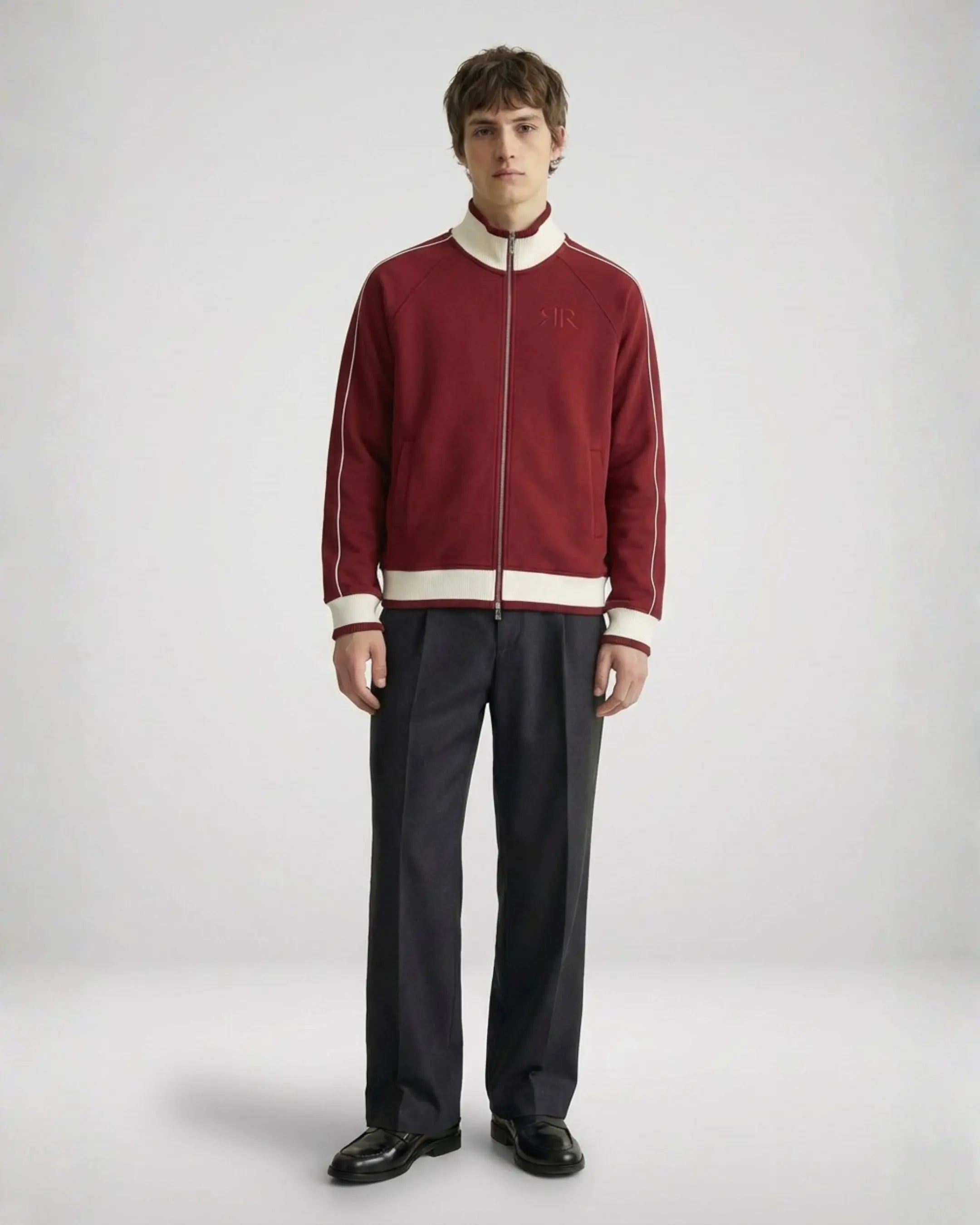STRUCTURE ZIP JACKET BORDEAUX ODMPOD