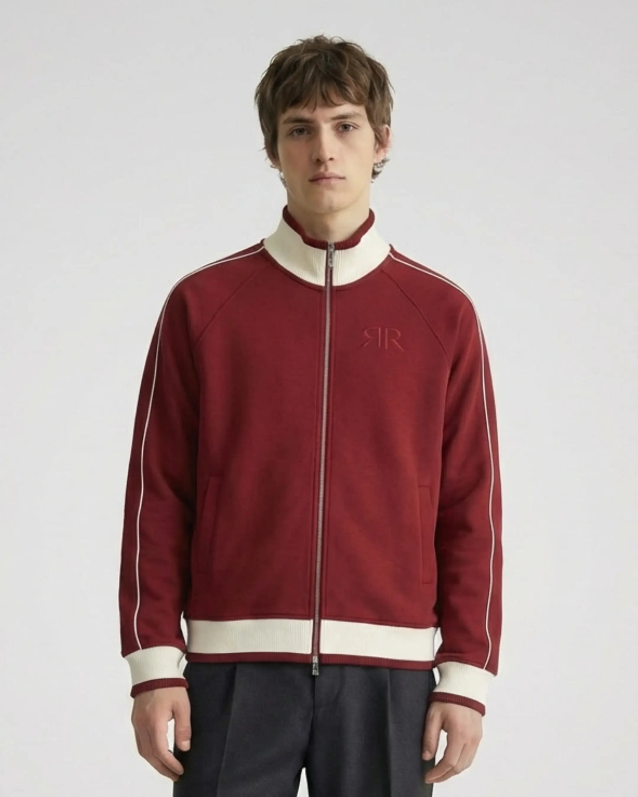 STRUCTURE ZIP JACKET BORDEAUX ODMPOD