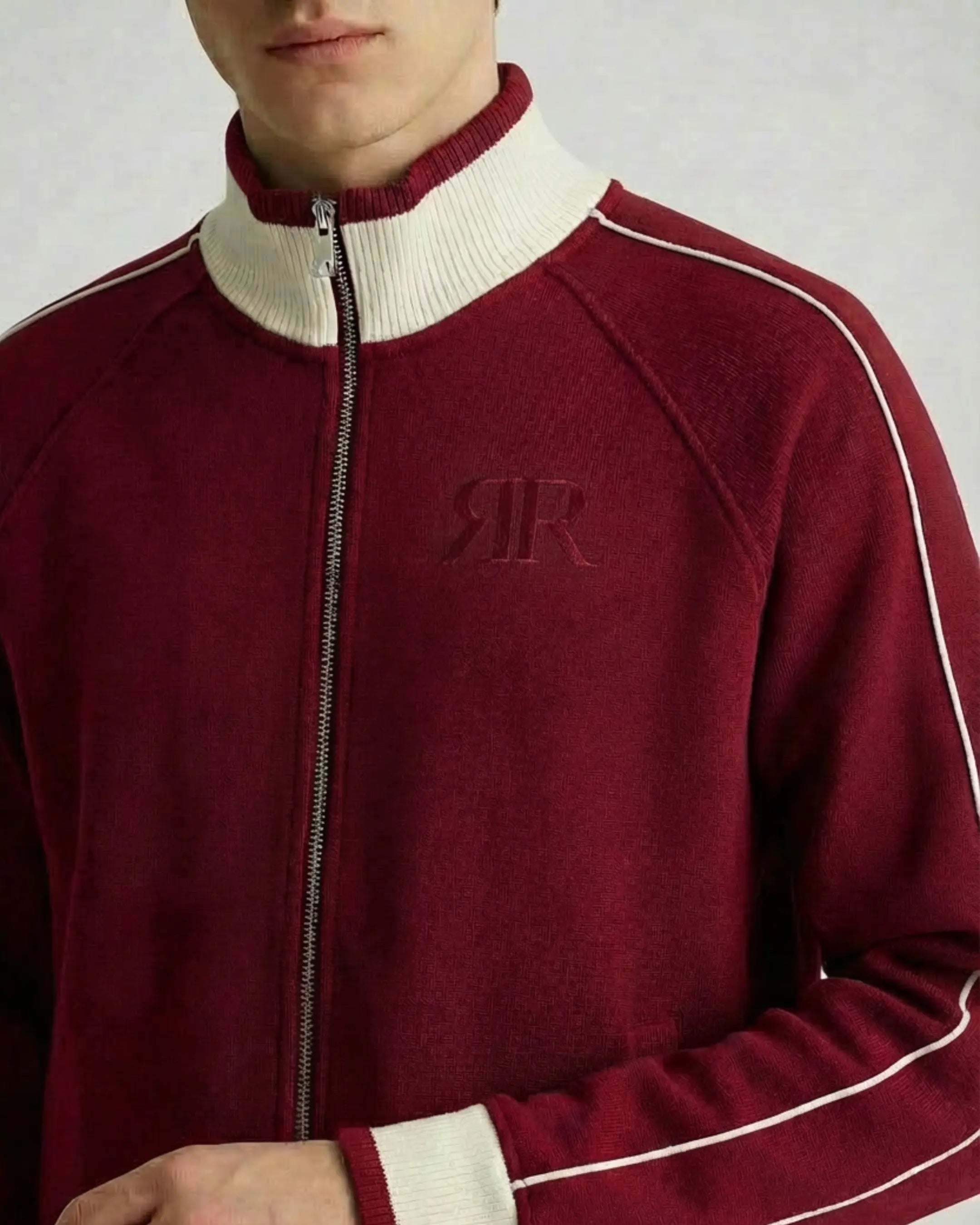 STRUCTURE ZIP JACKET BORDEAUX ODMPOD