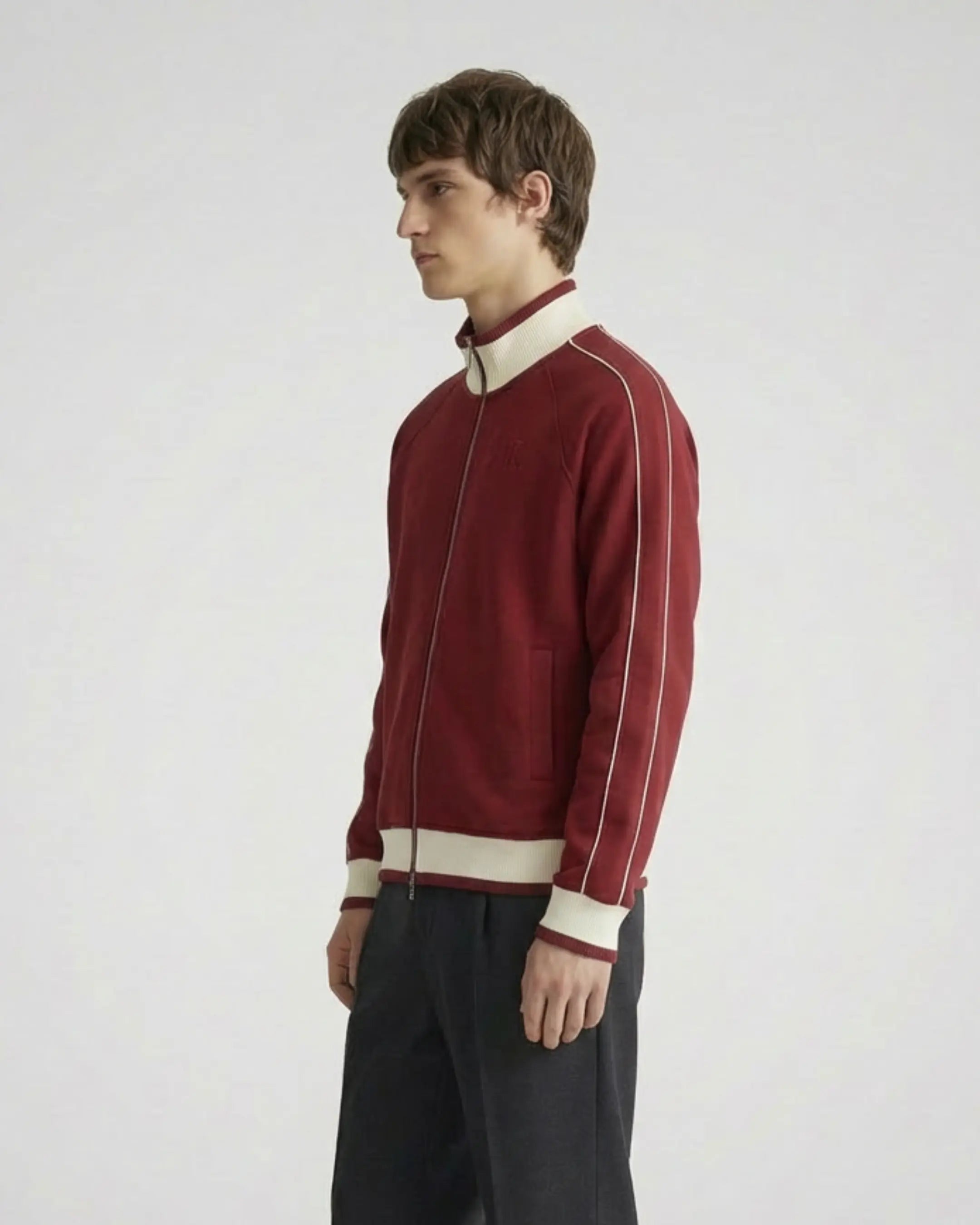 STRUCTURE ZIP JACKET BORDEAUX ODMPOD