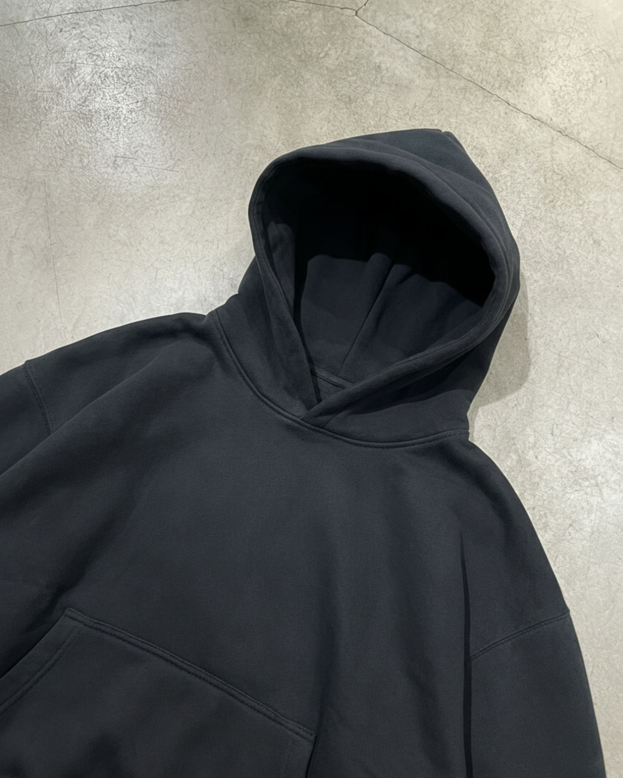 Essential Fleece Hoodie Black