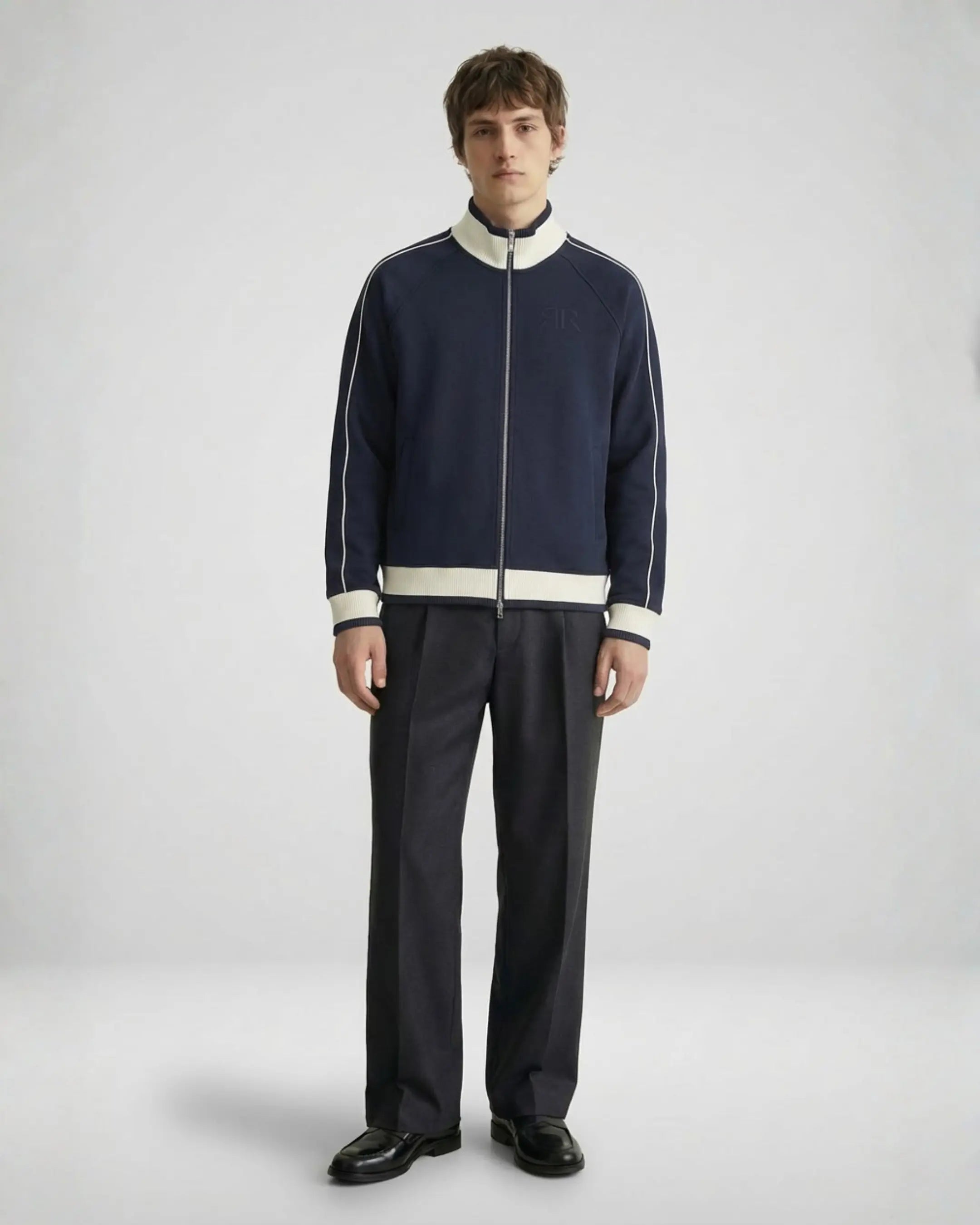 STRUCTURE ZIP JACKET DEEP NAVY ODMPOD