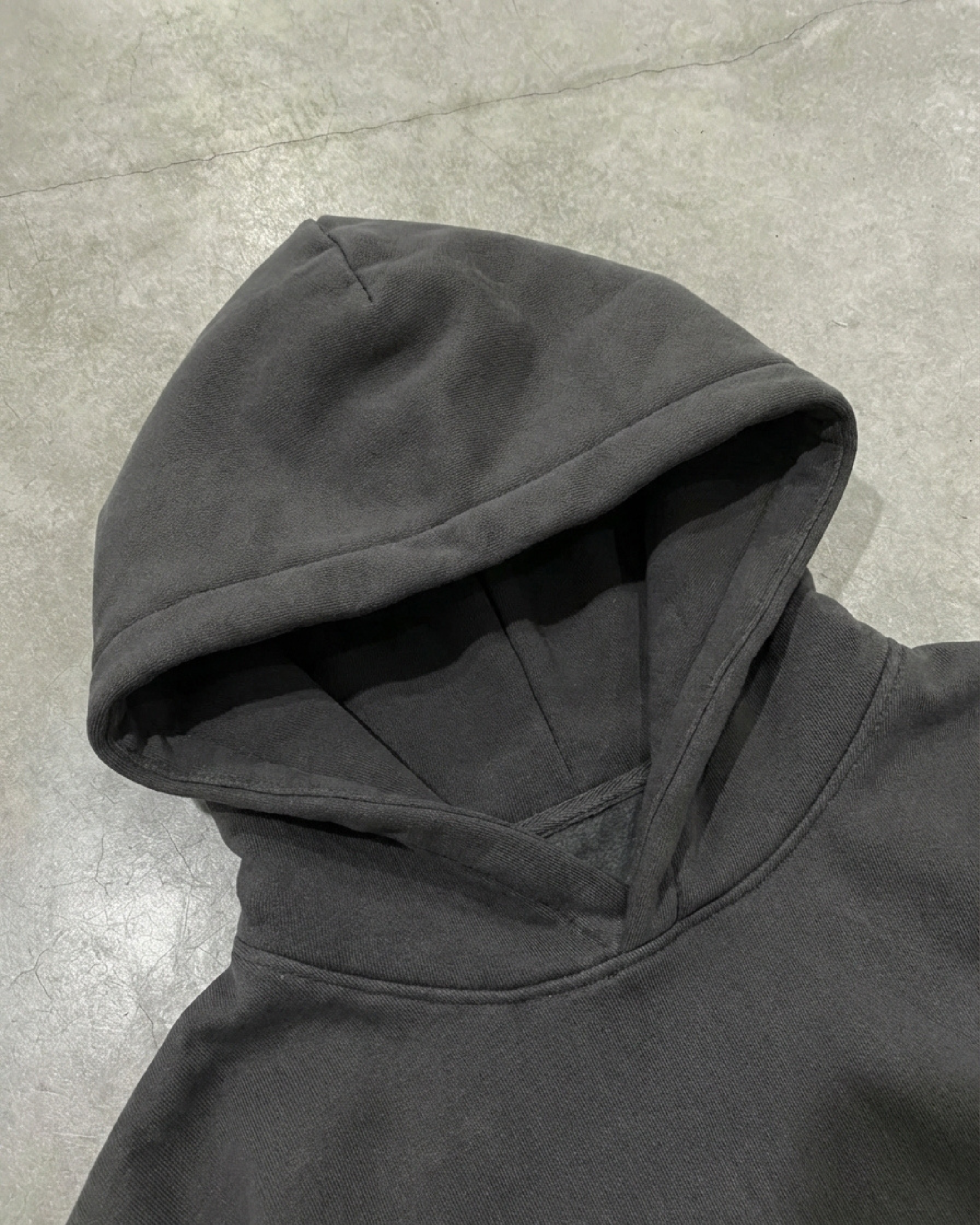 Essential Fleece Hoodie Dark Gray