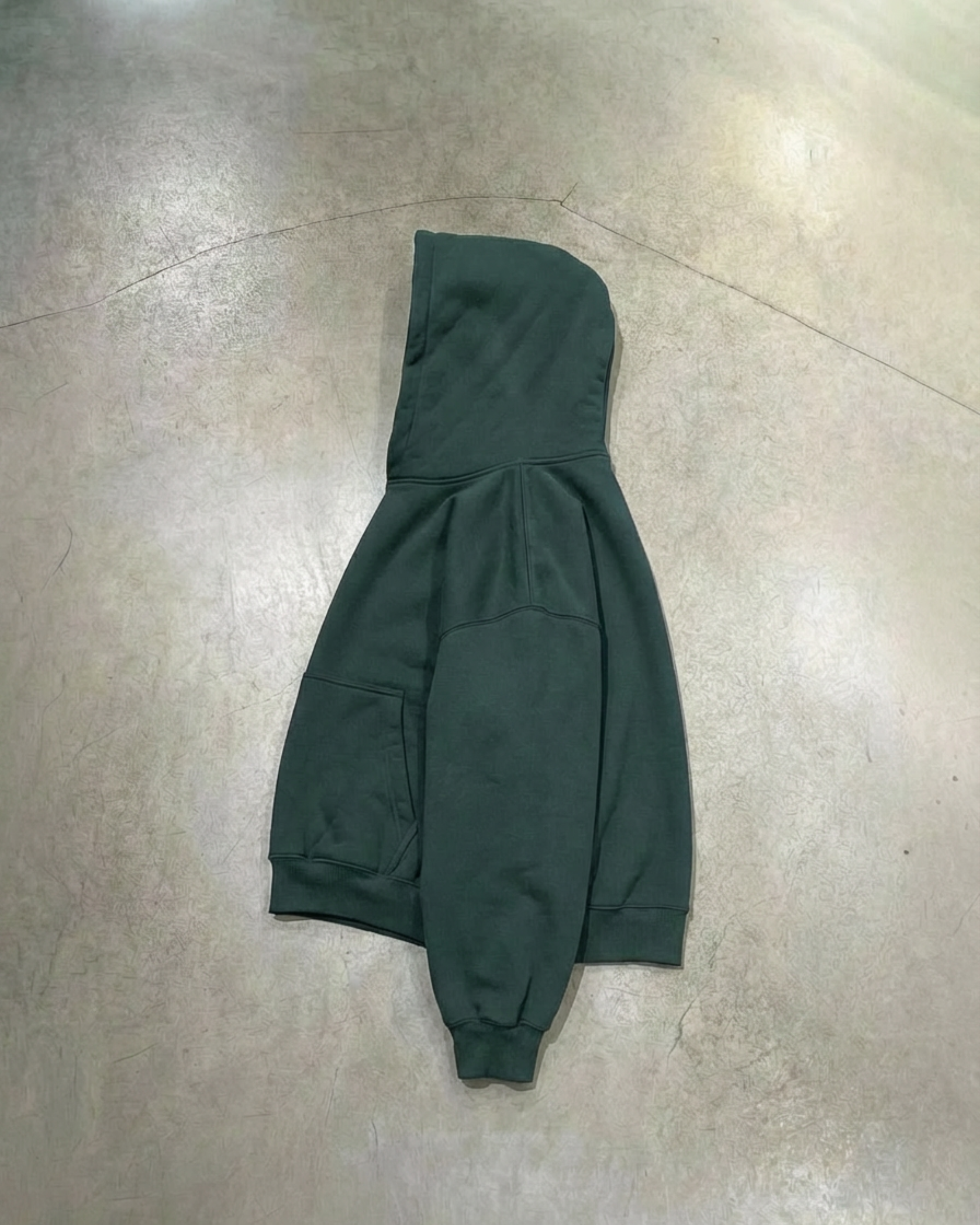 Essential Fleece Hoodie Dark Green
