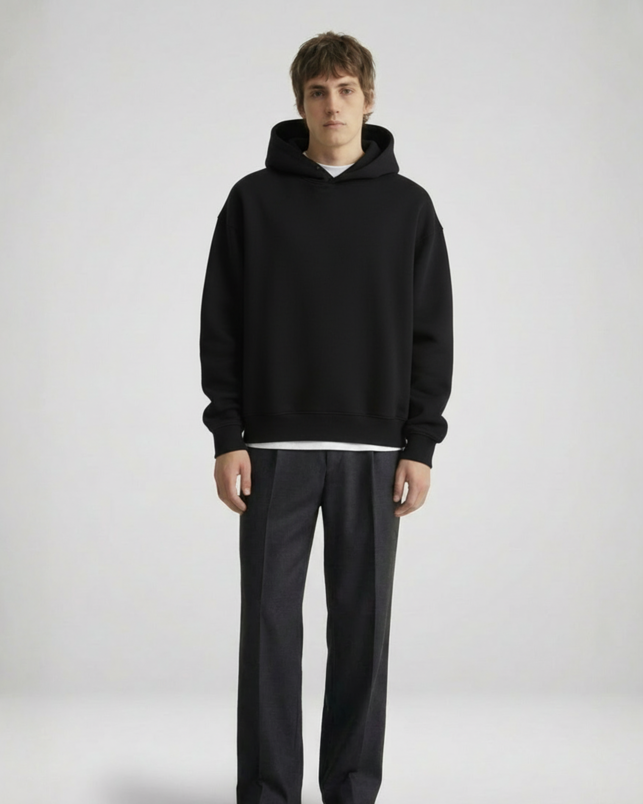 Essential Fleece Hoodie Black