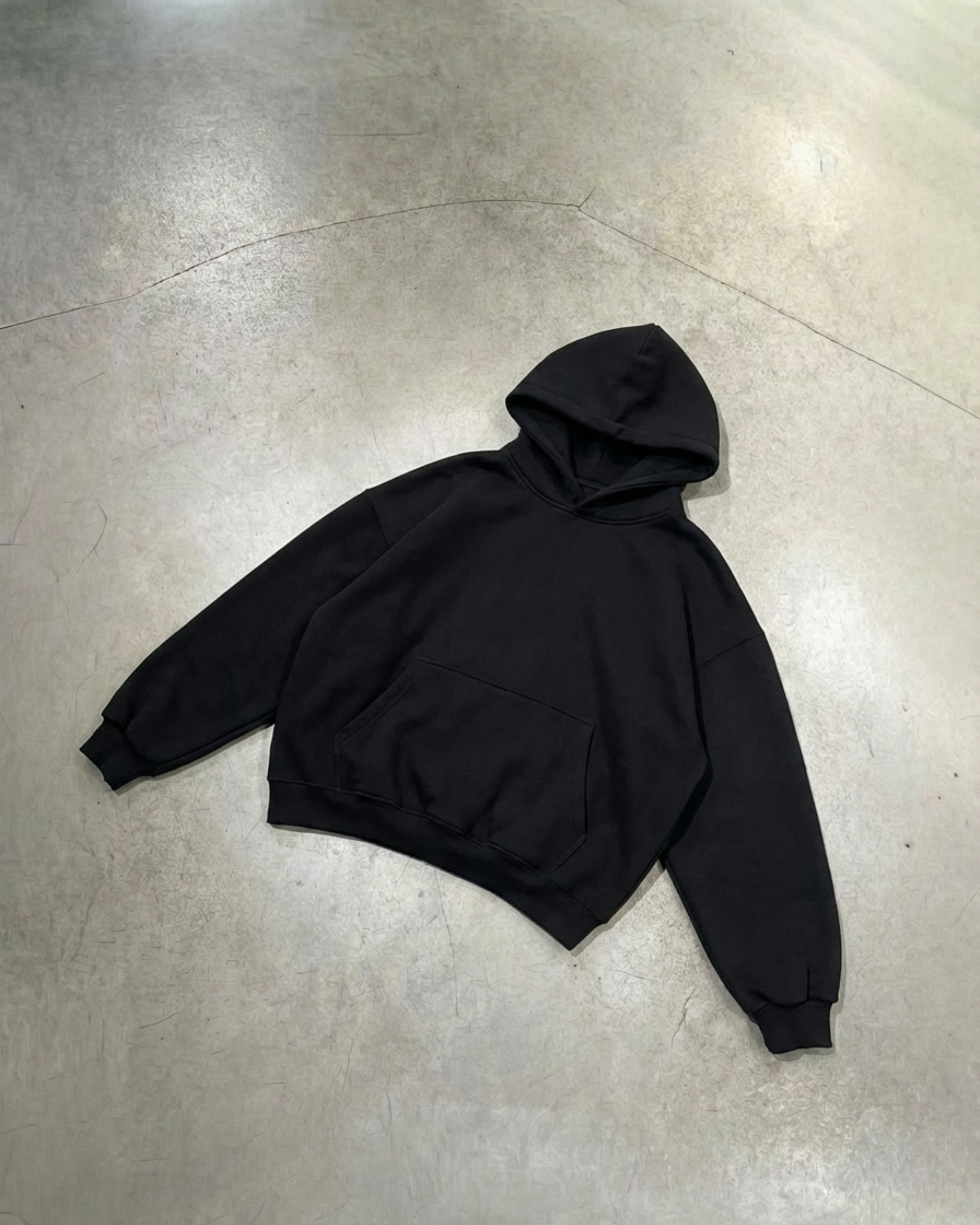 Essential Fleece Hoodie Black